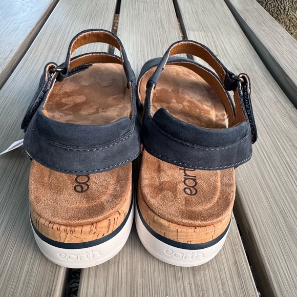 Earth Blue Sandals Comfortable Cork Footbed - Picture 7 of 9